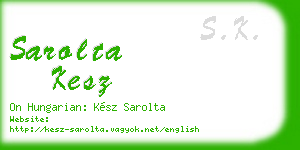 sarolta kesz business card